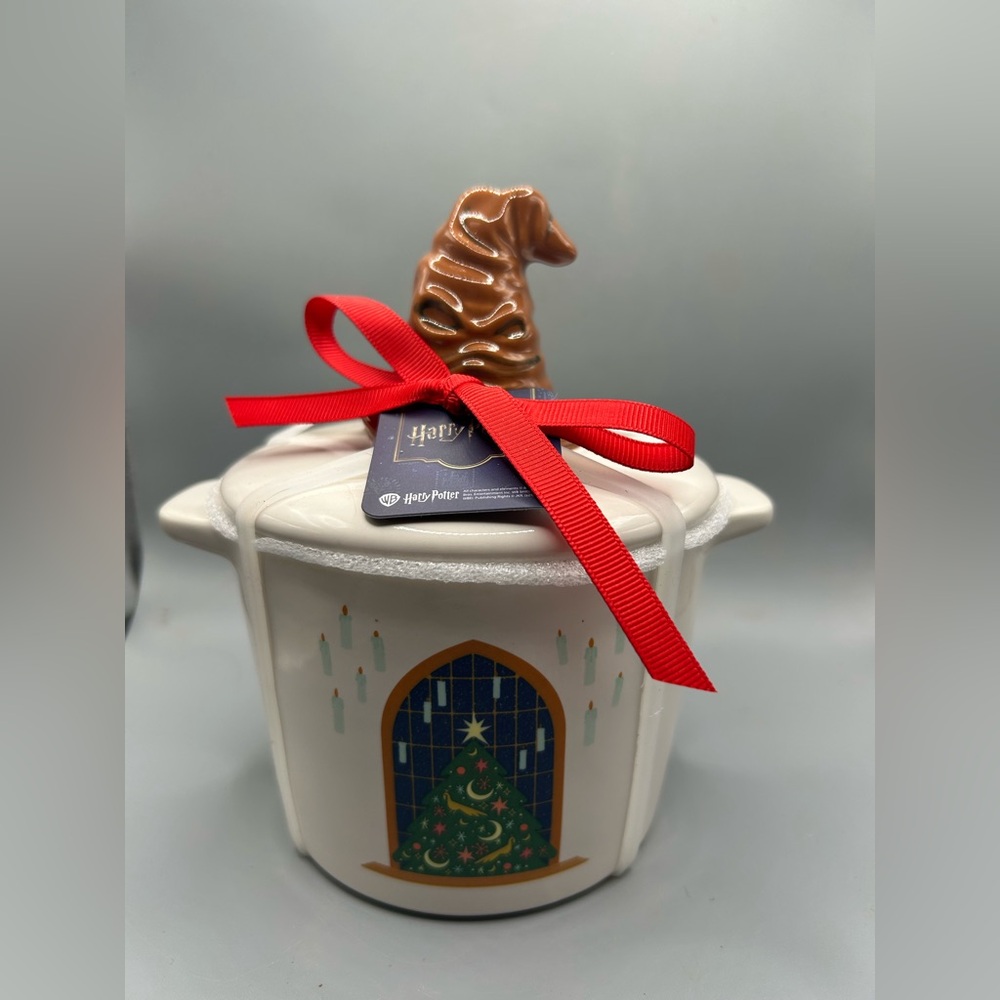 Rae Dunn Harry Potter DECK THE GREAT HALL Mini Baking Dish With Sorting Hat NEW